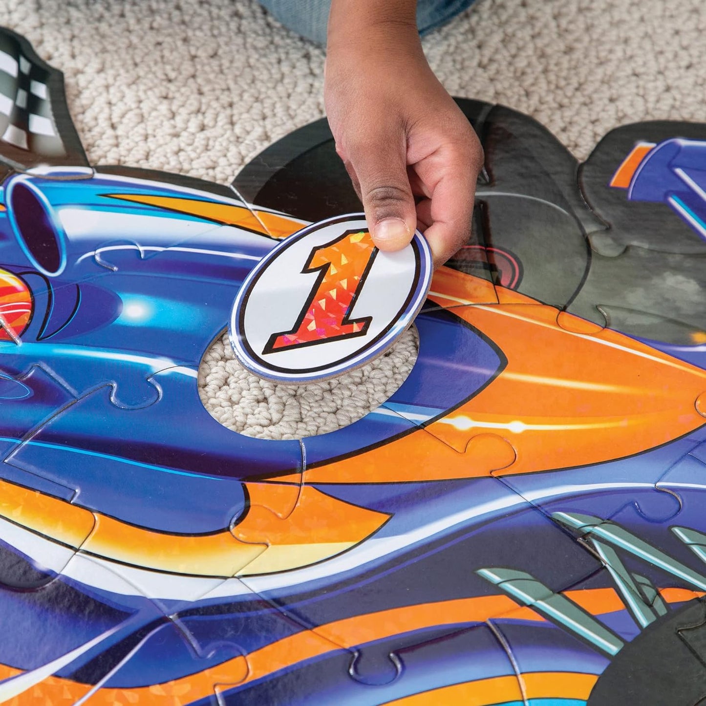 FLOOR PUZZLE RACECAR - GamesLand Canada