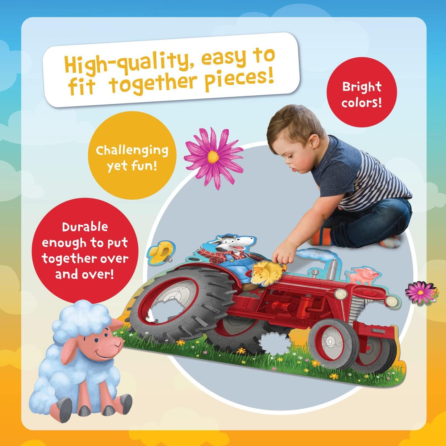 FLOOR PUZZLE TRACTOR - GamesLand Canada