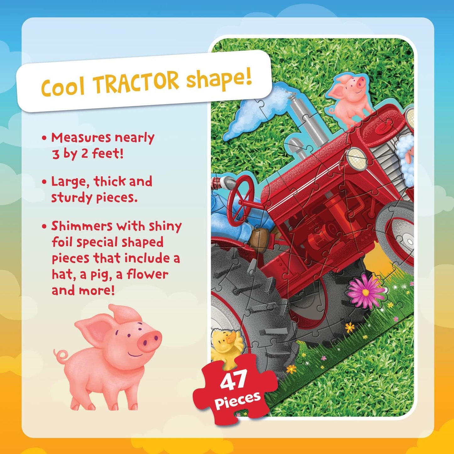 FLOOR PUZZLE TRACTOR - GamesLand Canada