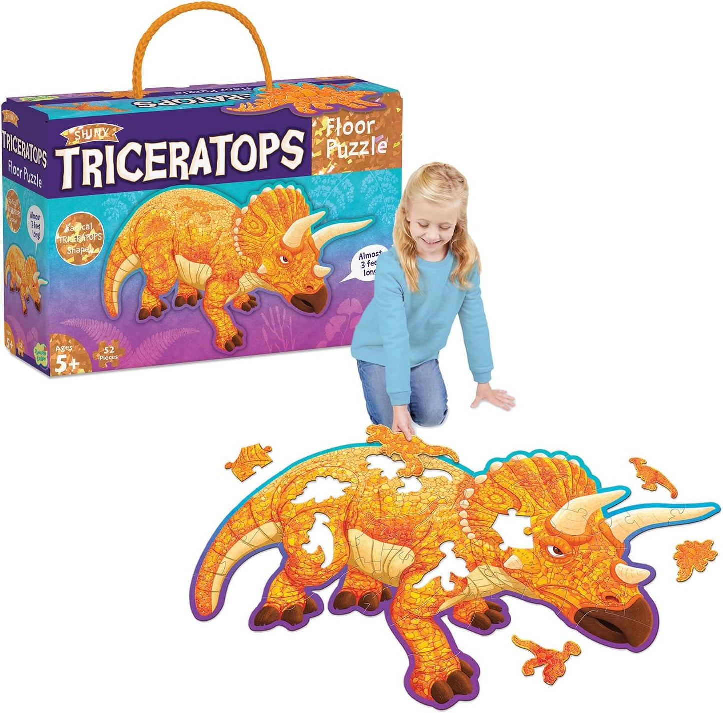 FLOOR PUZZLE TRICERATOPS - GamesLand Canada