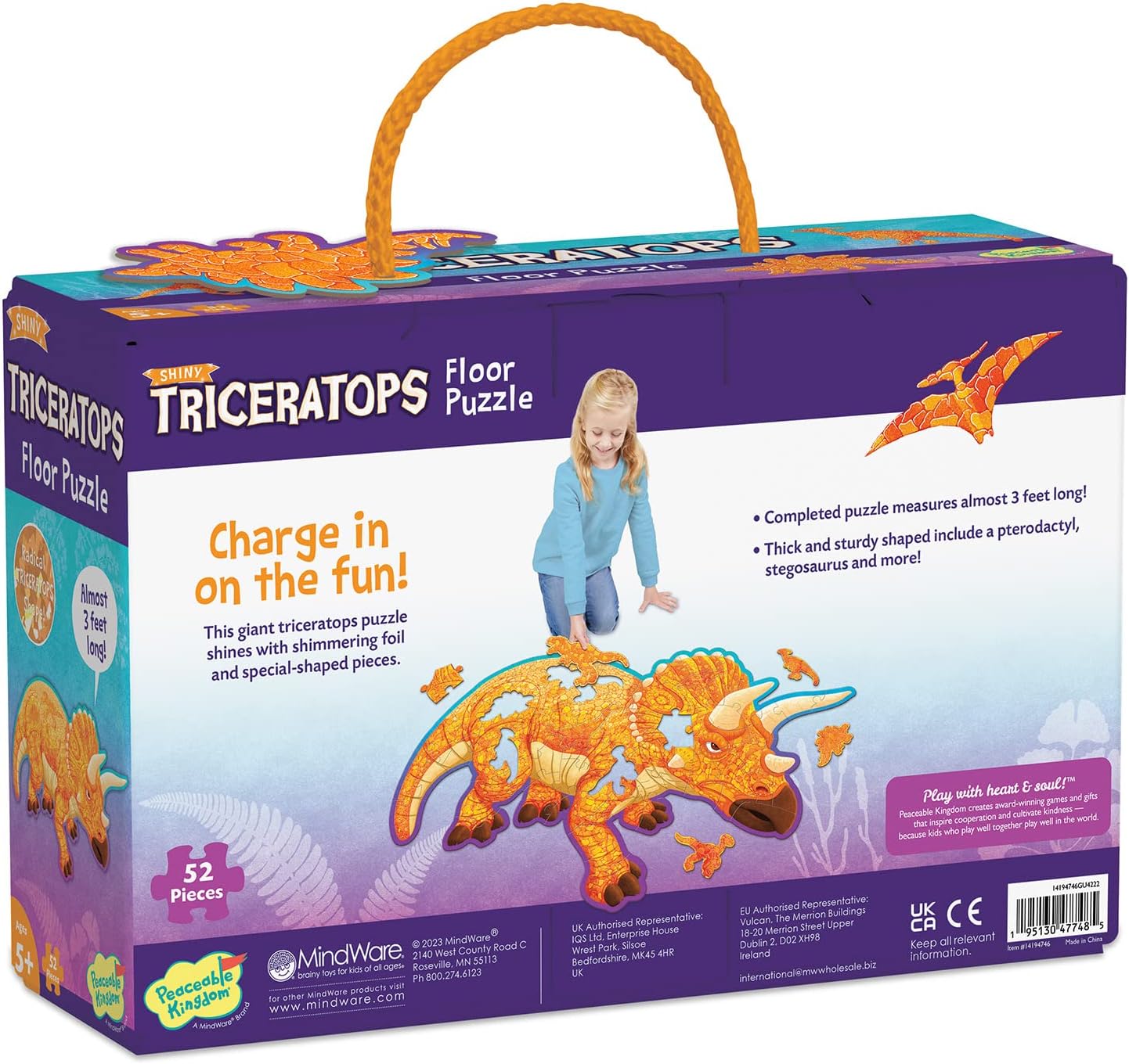 FLOOR PUZZLE TRICERATOPS - GamesLand Canada