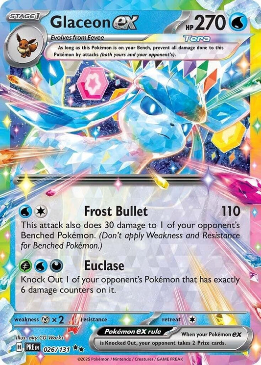 Glaceon ex (026/131) (SV: Prismatic Evolutions) (PRE) - GamesLand Canada
