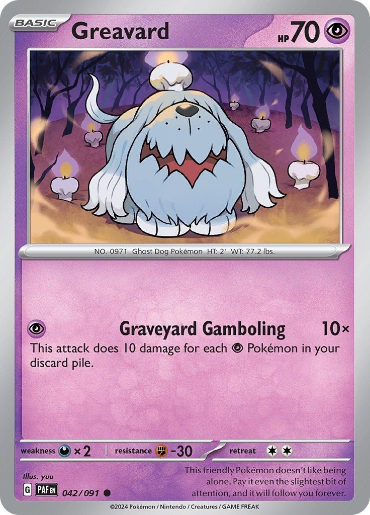 Greavard (042/091) (SV: Paldean Fates) (PAF) - GamesLand Canada