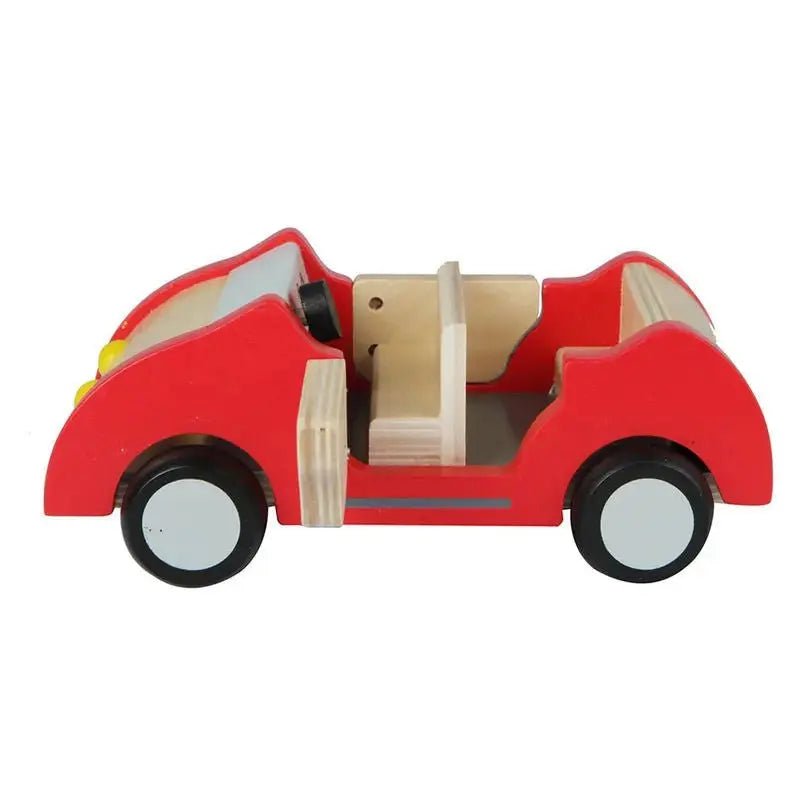 Hape Wooden Doll House Furniture Family Car - GamesLand Canada
