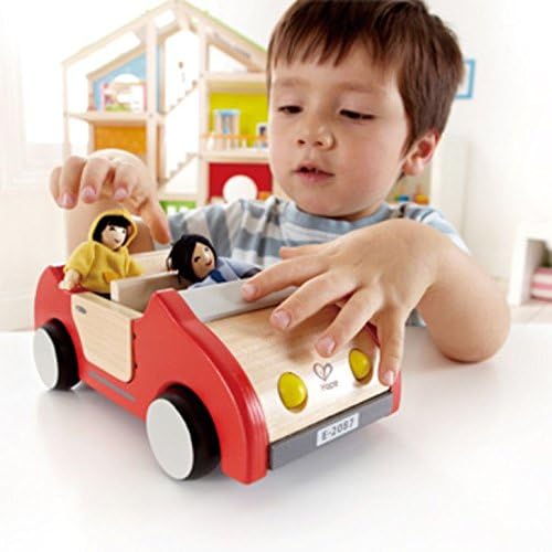 Hape Wooden Doll House Furniture Family Car - GamesLand Canada