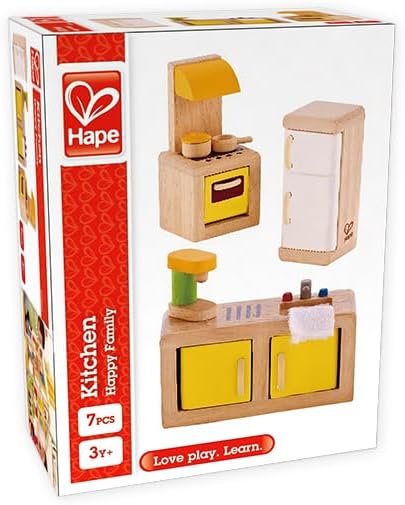 Hape Wooden Doll House Furniture Kitchen Set - GamesLand Canada
