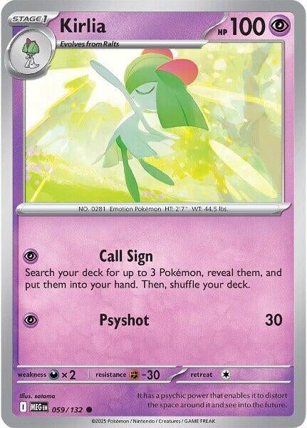 Kirlia (059/132) (ME01: Mega Evolution) (MEG) - GamesLand Canada