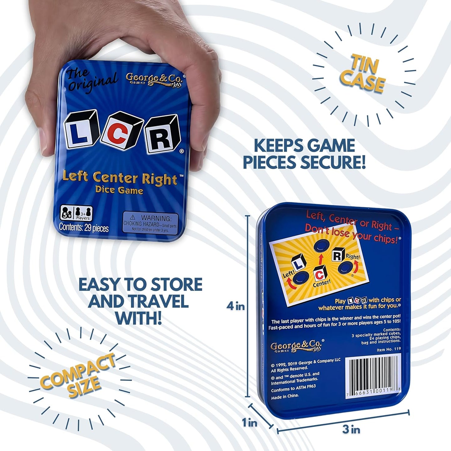 LCR Single Game Tin - GamesLand Canada