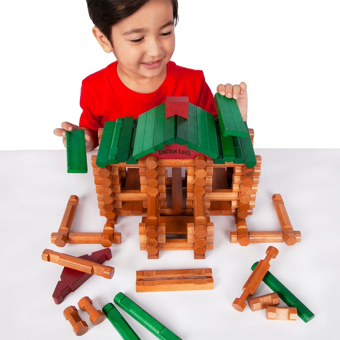 LINCOLN LOGS - 111PC 100TH ANNIVERSARY TIN - GamesLand Canada