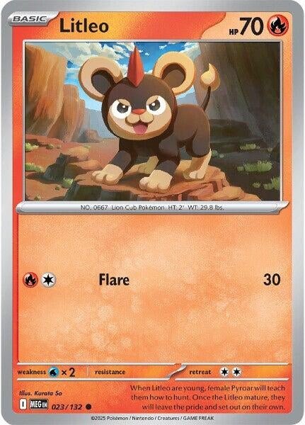 Litleo (023/132) (ME01: Mega Evolution) (MEG) - GamesLand Canada