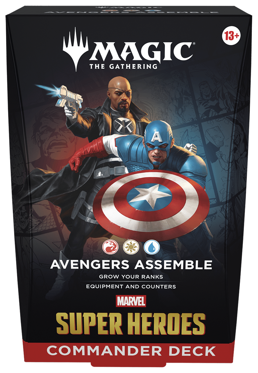 MAGIC THE GATHERING: MARVEL SUPER HEROES COMMANDER DECK - SET OF 4 (PRE - ORDER) - GamesLand Canada