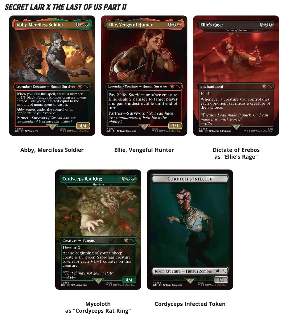 Magic The Gathering: SECRET LAIR PLAYSTATION SUPER DROP THE LAST OF US PART II: PATH OF RETRIBUTION REGULAR - GamesLand Canada