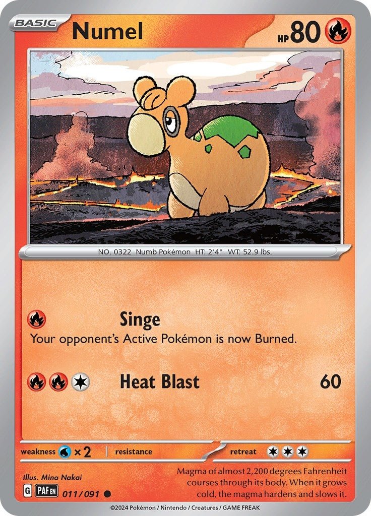 Numel (011/091) (SV: Paldean Fates) (PAF) - GamesLand Canada