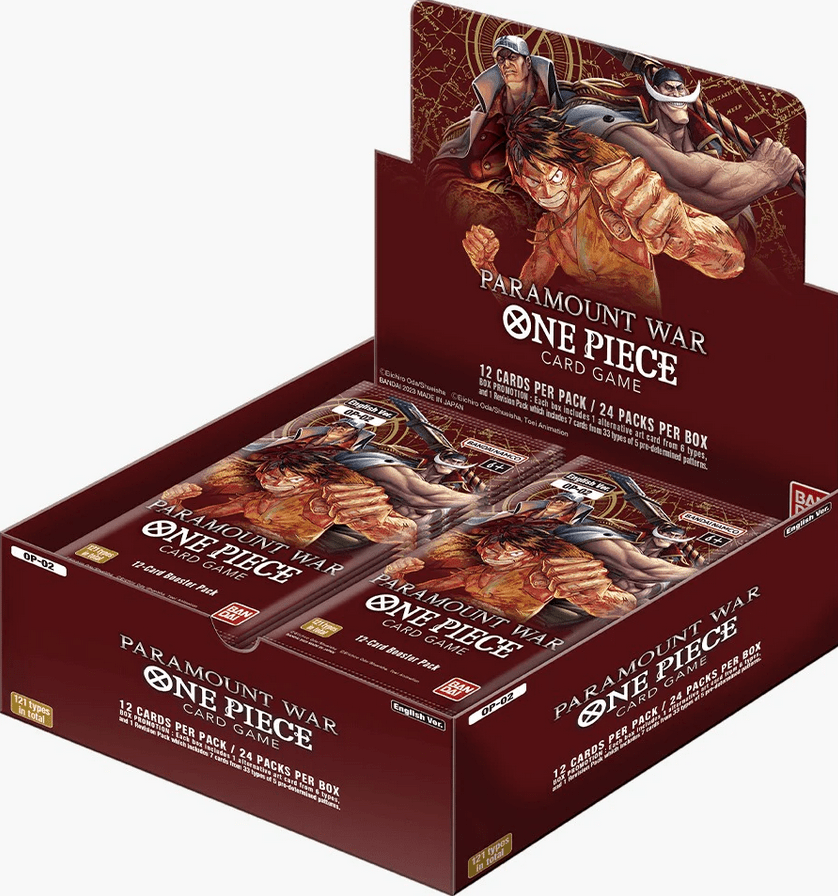 ONE PIECE CG OP - 02 PARAMOUNT WAR BOOSTER PACK - GamesLand Canada