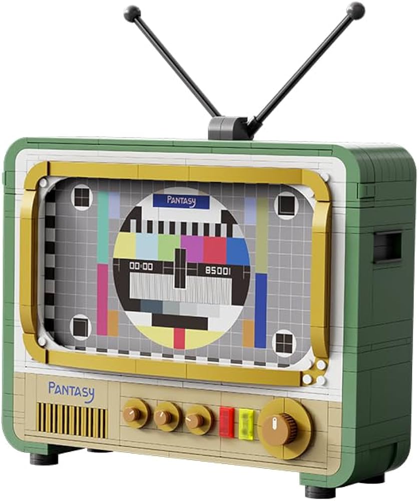 PANTASY Retro Green TV Building Kit
