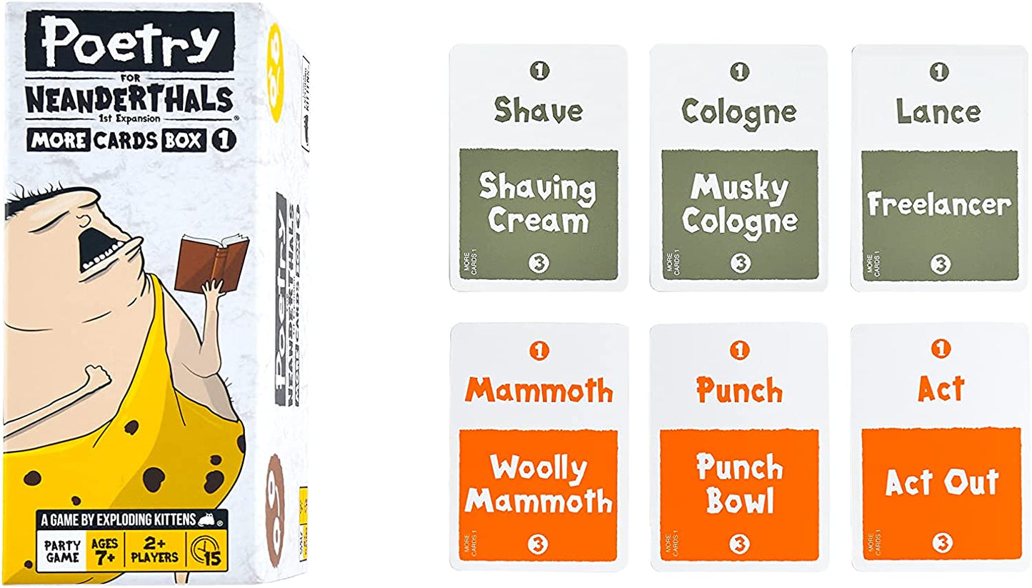 POETRY FOR NEANDERTHALS: MORE CARDS BOX - GamesLand Canada