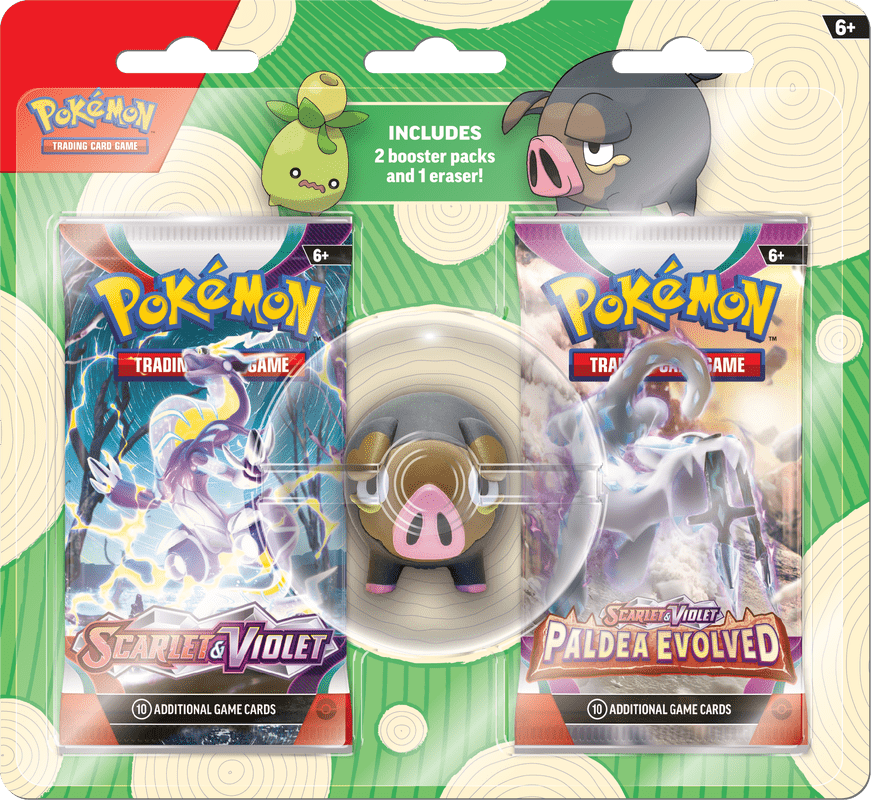 POKEMON BACK TO SCHOOL ERASER BLISTER 2023 (1 RANDOM PACK) - GamesLand Canada