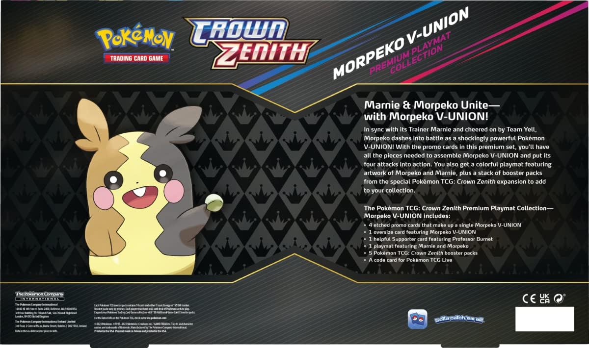 Pokemon Crown Zenith Premium Playmat Collection - Morpeko V - Union - GamesLand Canada