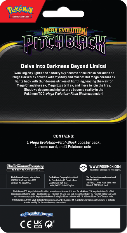 POKEMON ME05 PITCH BLACK CHECKLANE BLISTER - WAVE 1 (PRE-ORDER) - GamesLand Canada