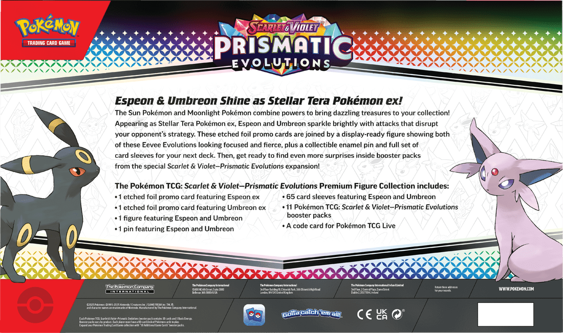 POKEMON SCARLET AND VIOLET PRISMATIC EVOLUTIONS PREMIUM FIGURE COLLECTION (PRE - ORDER) - GamesLand Canada