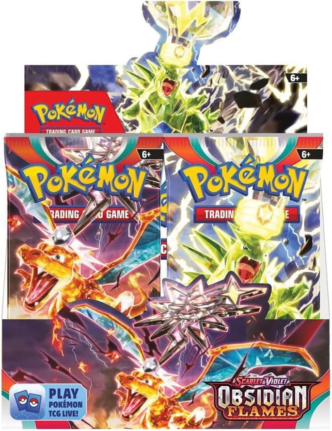 Pokemon Scarlet & Violet Obsidian Flames Booster pack - 10 cards per pack (1 Random Pack) - GamesLand Canada