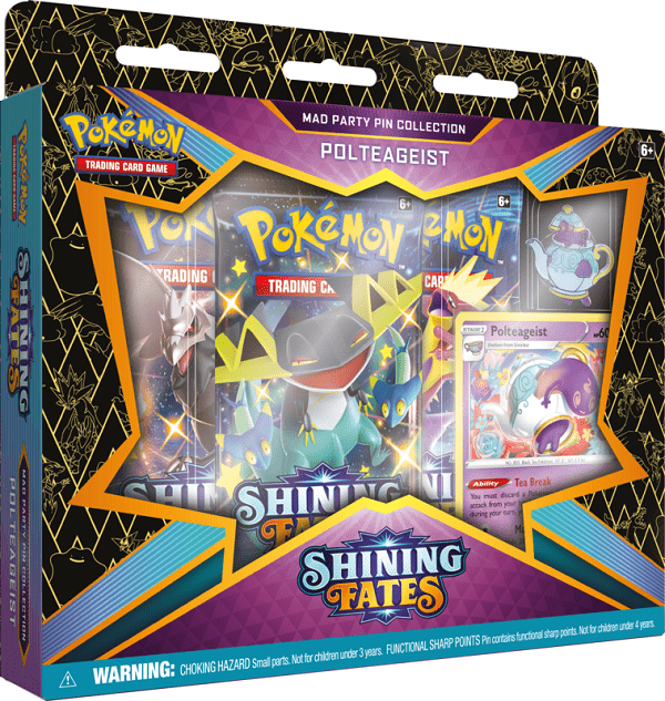 POKEMON SHINING FATES MAD PARTY PIN COLLECTION BOX (1 RANDOM BOX) - GamesLand Canada