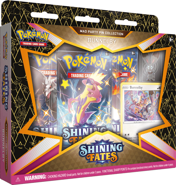 POKEMON SHINING FATES MAD PARTY PIN COLLECTION BOX (1 RANDOM BOX) - GamesLand Canada