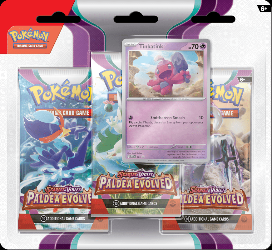 POKEMON SV2 PALDEA EVOLVED 3PK BLISTER - GamesLand Canada