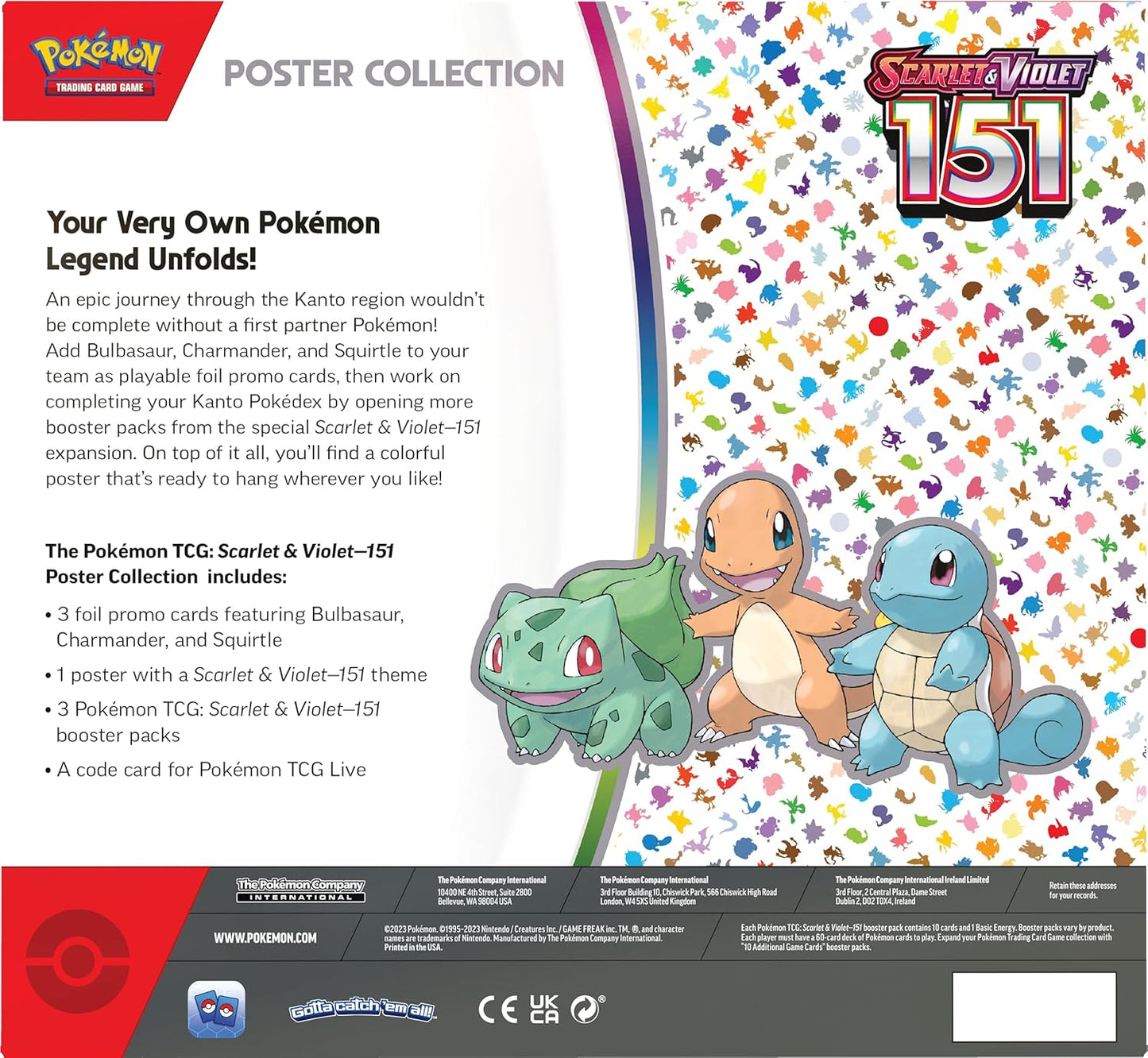 Pokemon SV3.5 151 Poster Collection - GamesLand Canada