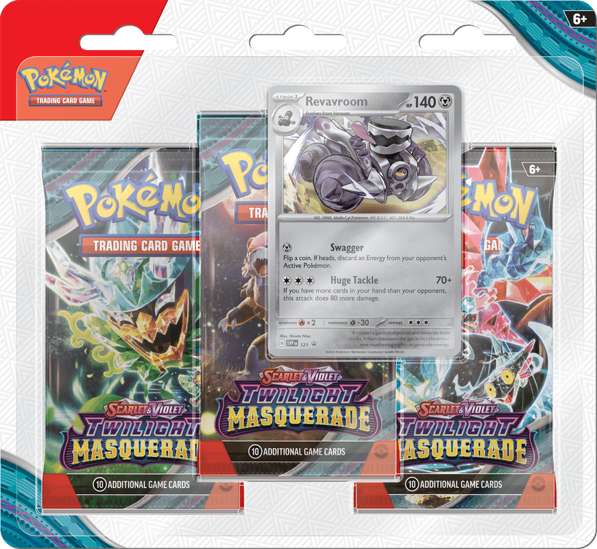 POKEMON SV6 TWILIGHT MASQUERADE 3PK BLISTER (1 RANDOM PACK) - GamesLand Canada