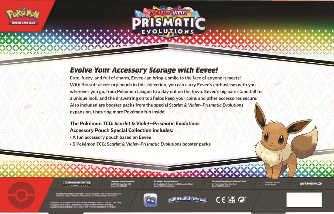POKEMON SV8.5 PRISMATIC EVOLUTIONS ACCESSORY POUCH SPECIAL COLLECTION - GamesLand Canada