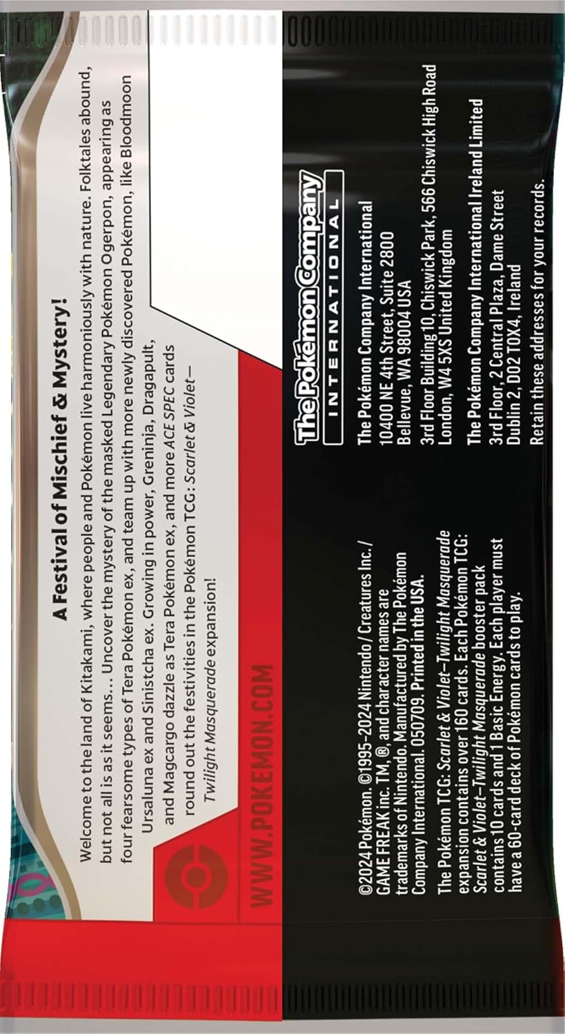Pokemon TCG: Scarlet and Violet Twilight Masquerade Booster Pack - GamesLand Canada