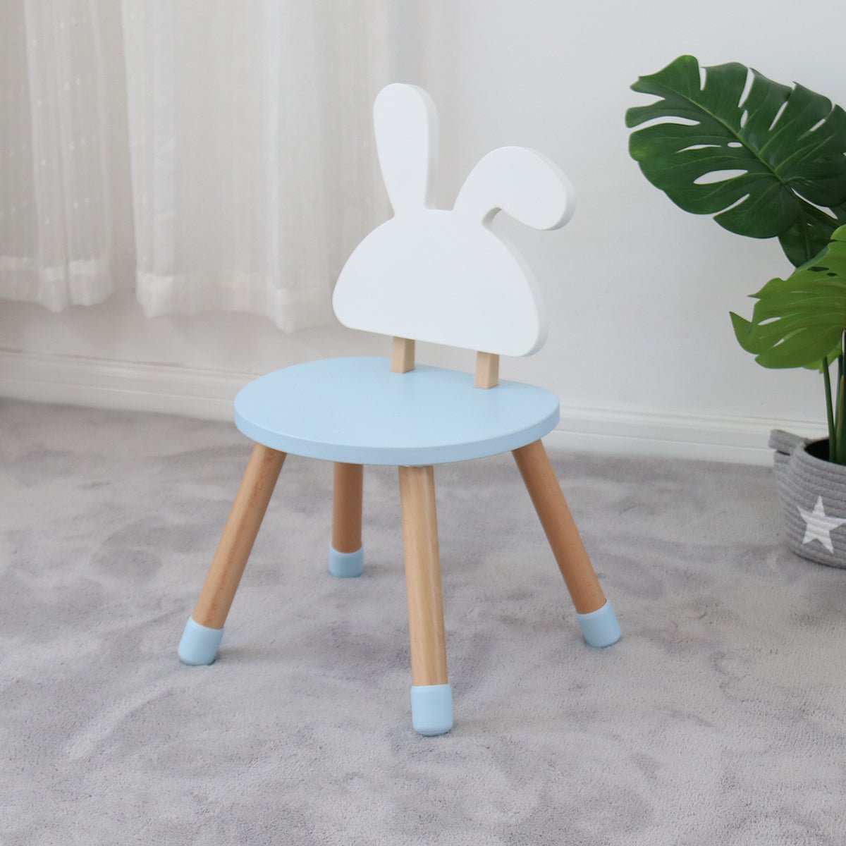 Rabbit Table and Chair Set - Sky Blue - GamesLand Canada