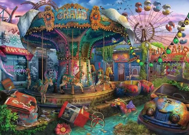 Ravensburger: Jigsaw Puzzle Abandoned Series: Gloomy Carnival - 1000 Pieces Puzzle - GamesLand Canada