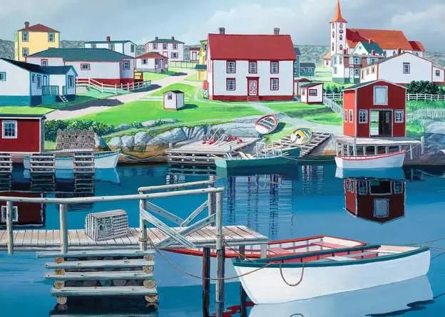 Ravensburger: Jigsaw Puzzle Canadian Collection: Greenspond Harbour - 1000 Pieces Puzzle - GamesLand Canada