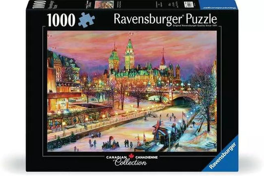 Ravensburger: Jigsaw Puzzle Canadian Collection: Ottawa Winterlude Festival - 1000 Pieces Puzzle - GamesLand Canada
