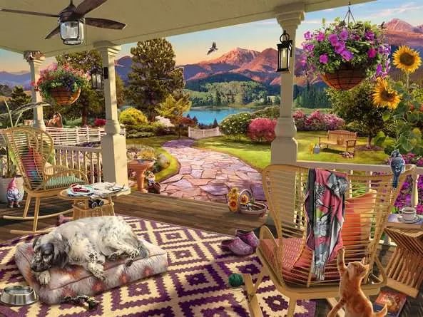 Ravensburger: Jigsaw Puzzle Cozy Front Porch - 750 Pieces Puzzle - GamesLand Canada