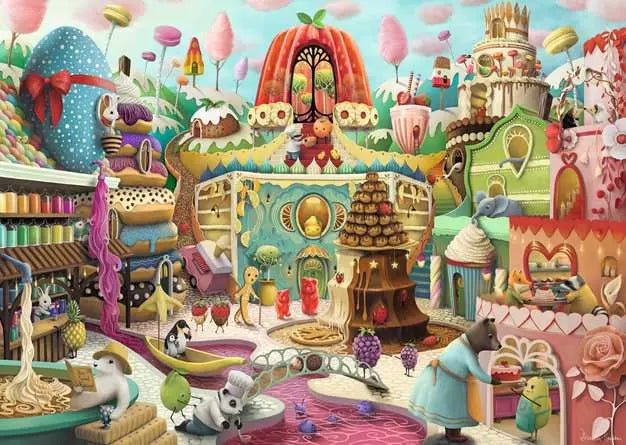 Ravensburger: Jigsaw Puzzle Demelsa Haughton: Sweet Street - 1000 Pieces Puzzle - GamesLand Canada