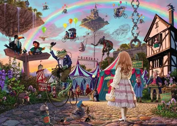 Ravensburger: Jigsaw Puzzle Look & Find: Enchanted Circus - 1000 Pieces Puzzle - GamesLand Canada