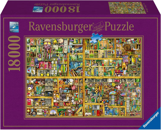 Ravensburger: Jigsaw Puzzle Magical Bookcase - 18000 Pieces Puzzle - GamesLand Canada