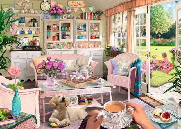 Ravensburger: Jigsaw Puzzle My Haven: The Tea House - 1000 Pieces Puzzle - GamesLand Canada