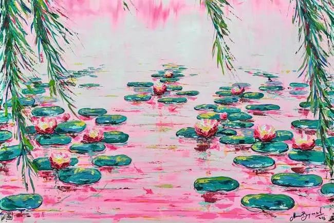 Ravensburger: Jigsaw Puzzle Pink Water Lillies - 4000 Pieces Puzzle - GamesLand Canada
