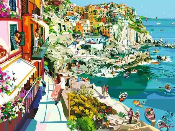 Ravensburger: Jigsaw Puzzle Romance in Cinque Terre - 1500 Pieces Puzzle - GamesLand Canada