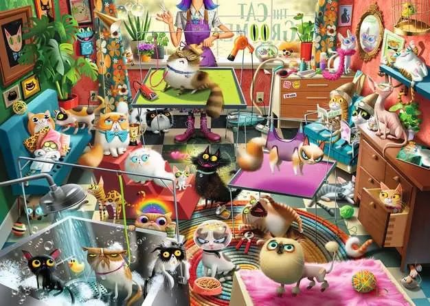 Ravensburger: Jigsaw Puzzle The Cat Groomer 1000 pc Puzzle - GamesLand Canada