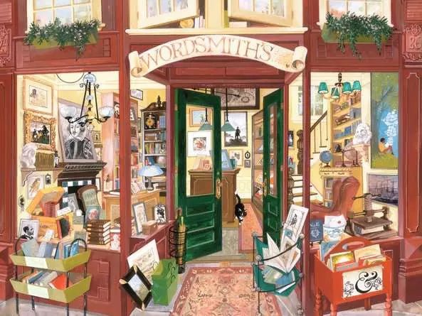 Ravensburger: Jigsaw Puzzle Wordsmith's Bookshop - 1500 Pieces Puzzle - GamesLand Canada