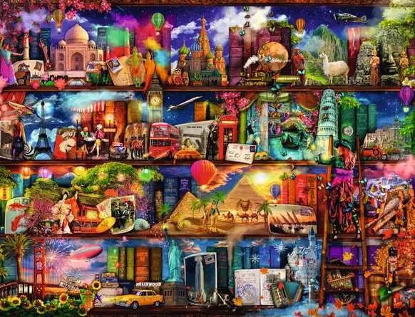Ravensburger: Jigsaw Puzzle World of Books - 2000 Pieces Puzzle - GamesLand Canada