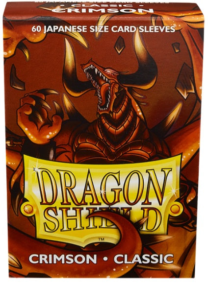 DRAGON SHIELD SLEEVES JAPANESE CRIMSON 60CT