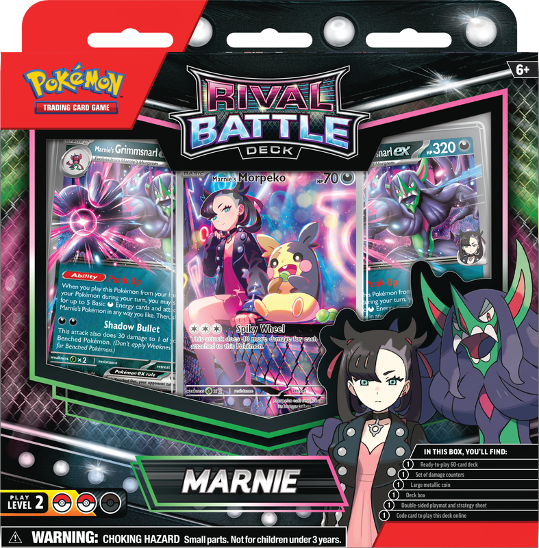 POKEMON RIVAL BATTLE DECKS MARNIE/STEVEN (Pre-Order) - 1 Random Deck
