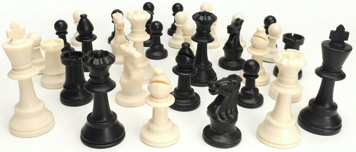 TOURNAMENT CHESS SET W/BLACK BAG AND ROLL-UP BOARD