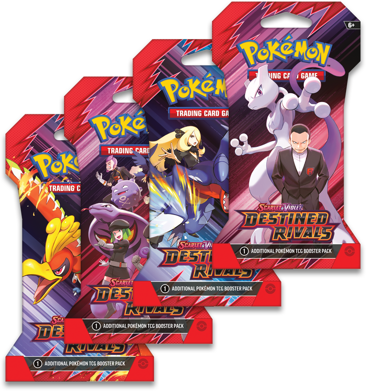 SLEEVED POKEMON SV10 DESTINED RIVALS PACK (PRE-ORDER) - 1 RANDOM PACK
